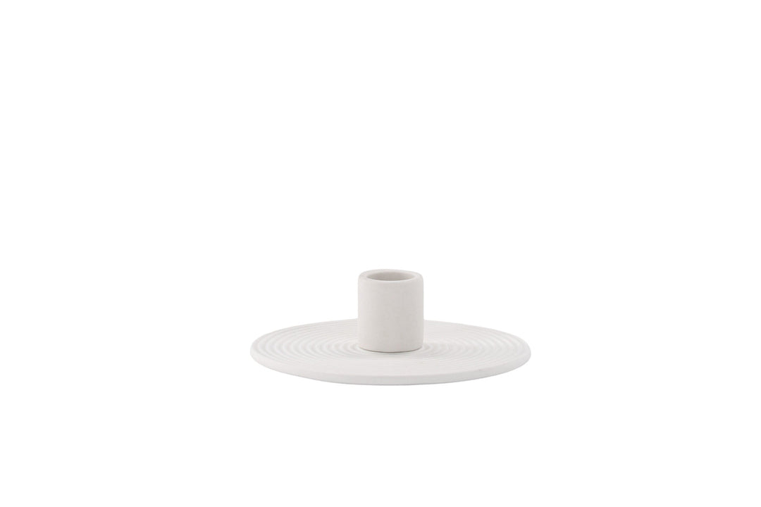 Venture Home Dian Candlestick - White - W12*H4cm