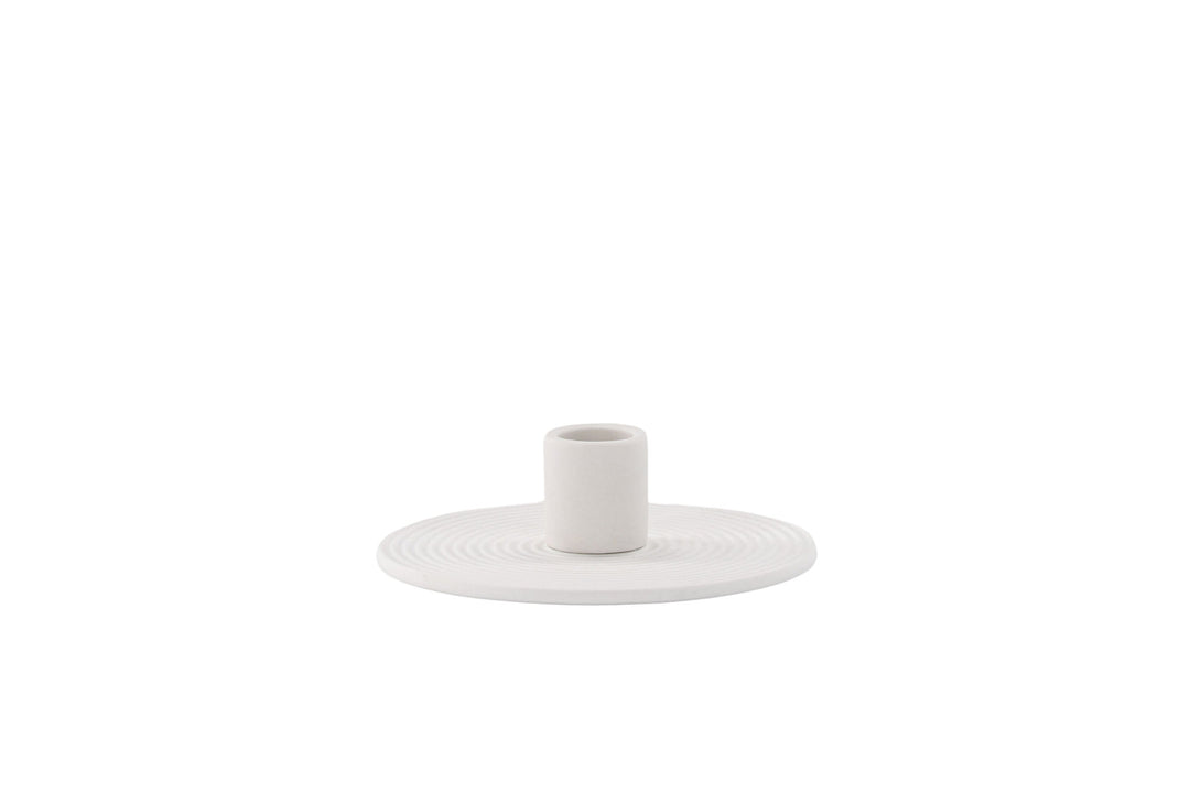 Venture Home Dian Candlestick - White - W12*H4cm