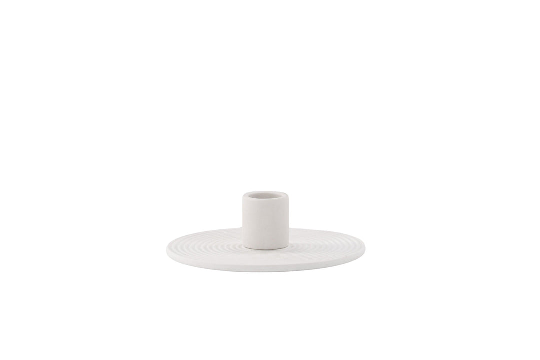 Venture Home Dian Candlestick - White - W12*H4cm