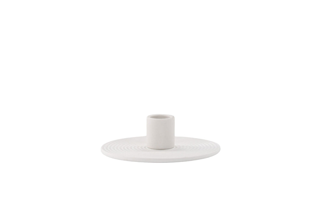 Venture Home Dian Candlestick - White - W12*H4cm