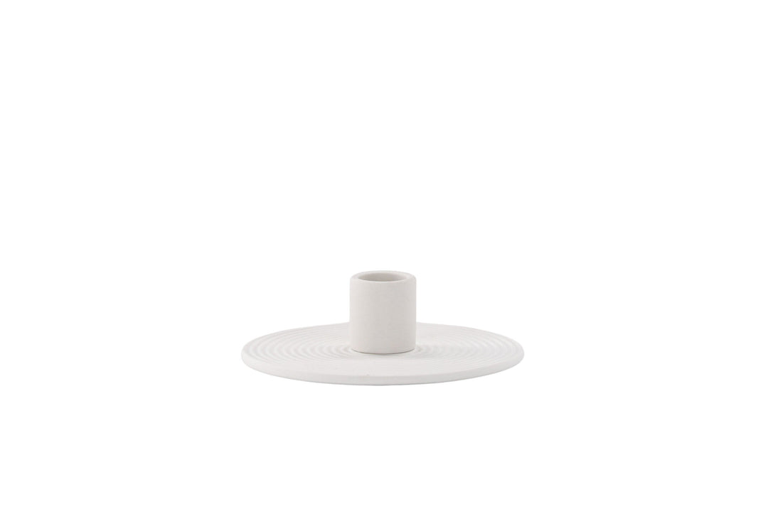 Venture Home Dian Candlestick - White - W12*H4cm