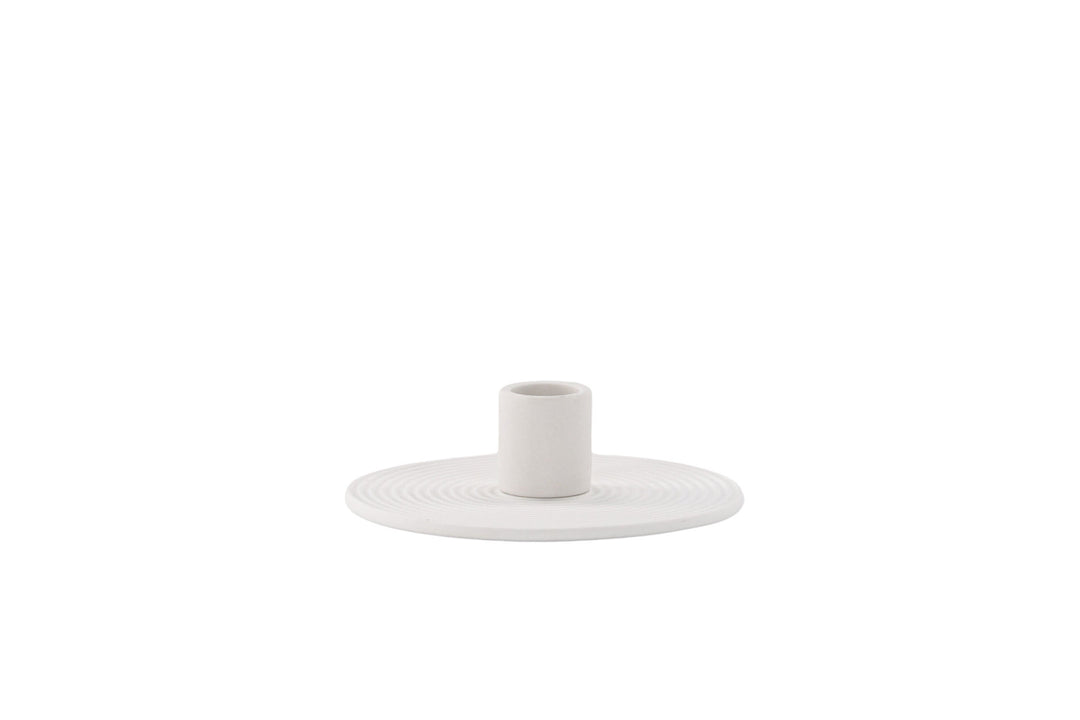 Venture Home Dian Candlestick - White - W12*H4cm
