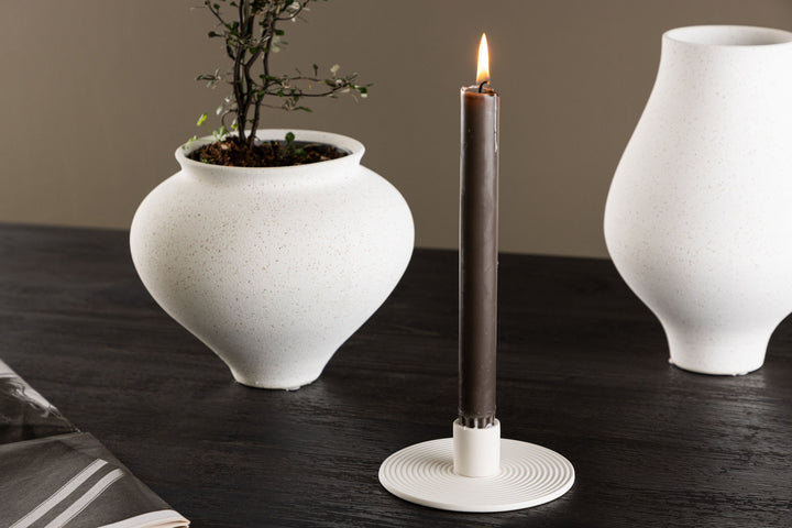 Venture Home Dian Candlestick - White - W12*H4cm
