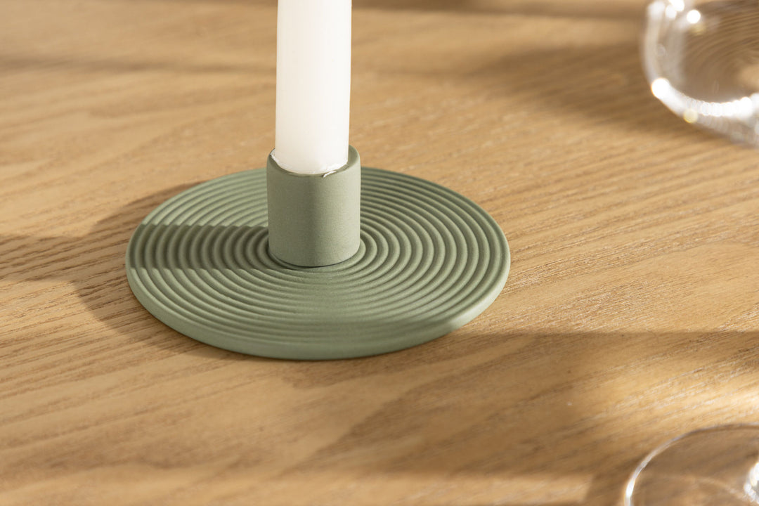 Venture Home Dian Candlestick - Olivegreen - W12*H4cm