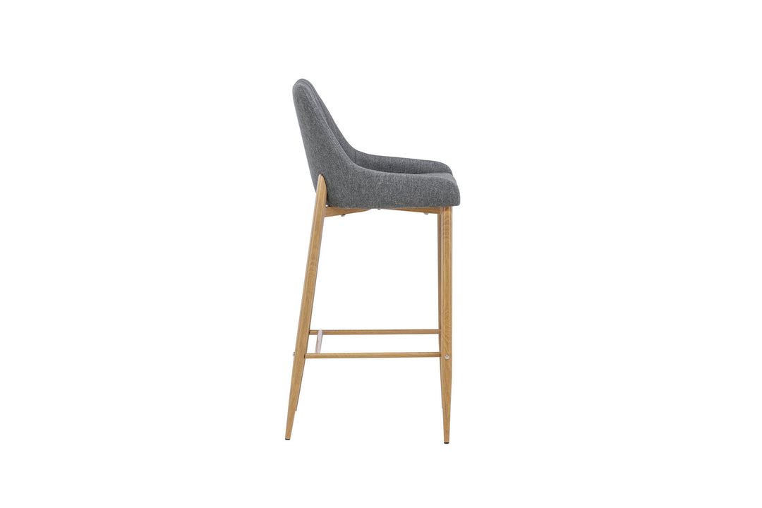 Venture Home Plaza - Bar stool 2-pack - Oak/Dark grey