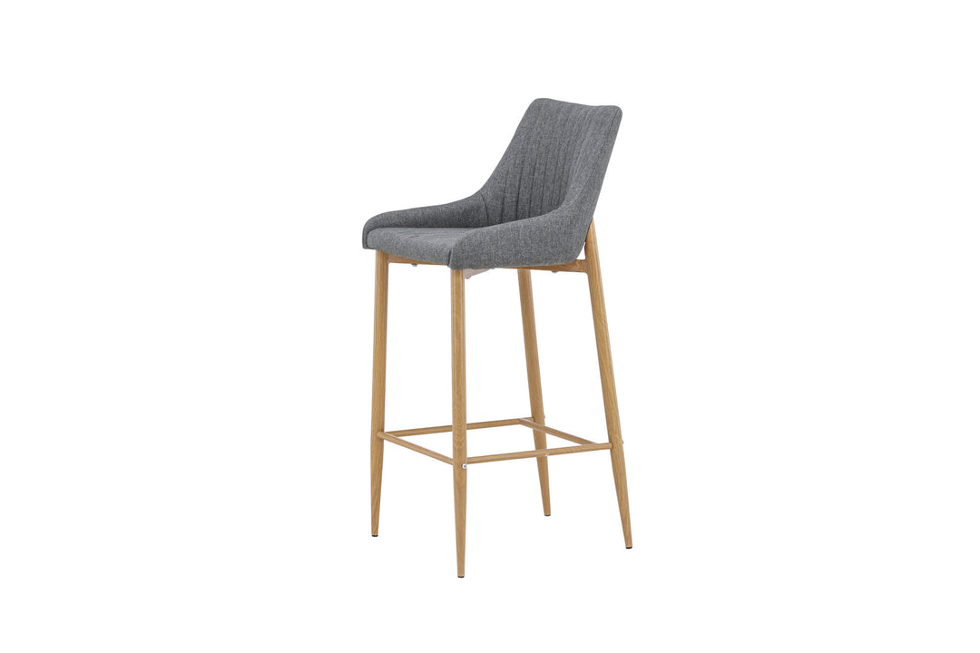 Venture Home Plaza - Bar stool 2-pack - Oak/Dark grey