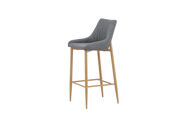 Venture Home Plaza - Bar stool 2-pack - Oak/Dark grey