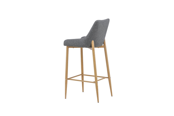 Venture Home Plaza - Bar stool 2-pack - Oak/Dark grey