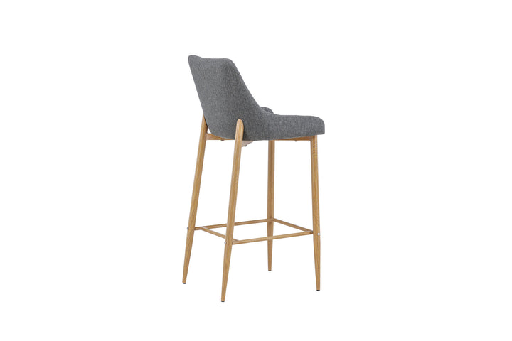 Venture Home Plaza - Bar stool 2-pack - Oak/Dark grey