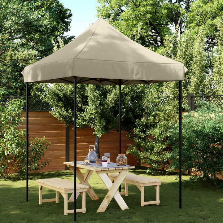 Party Tent Gråbrun 200 x 200 x 306 cm Oxford stof