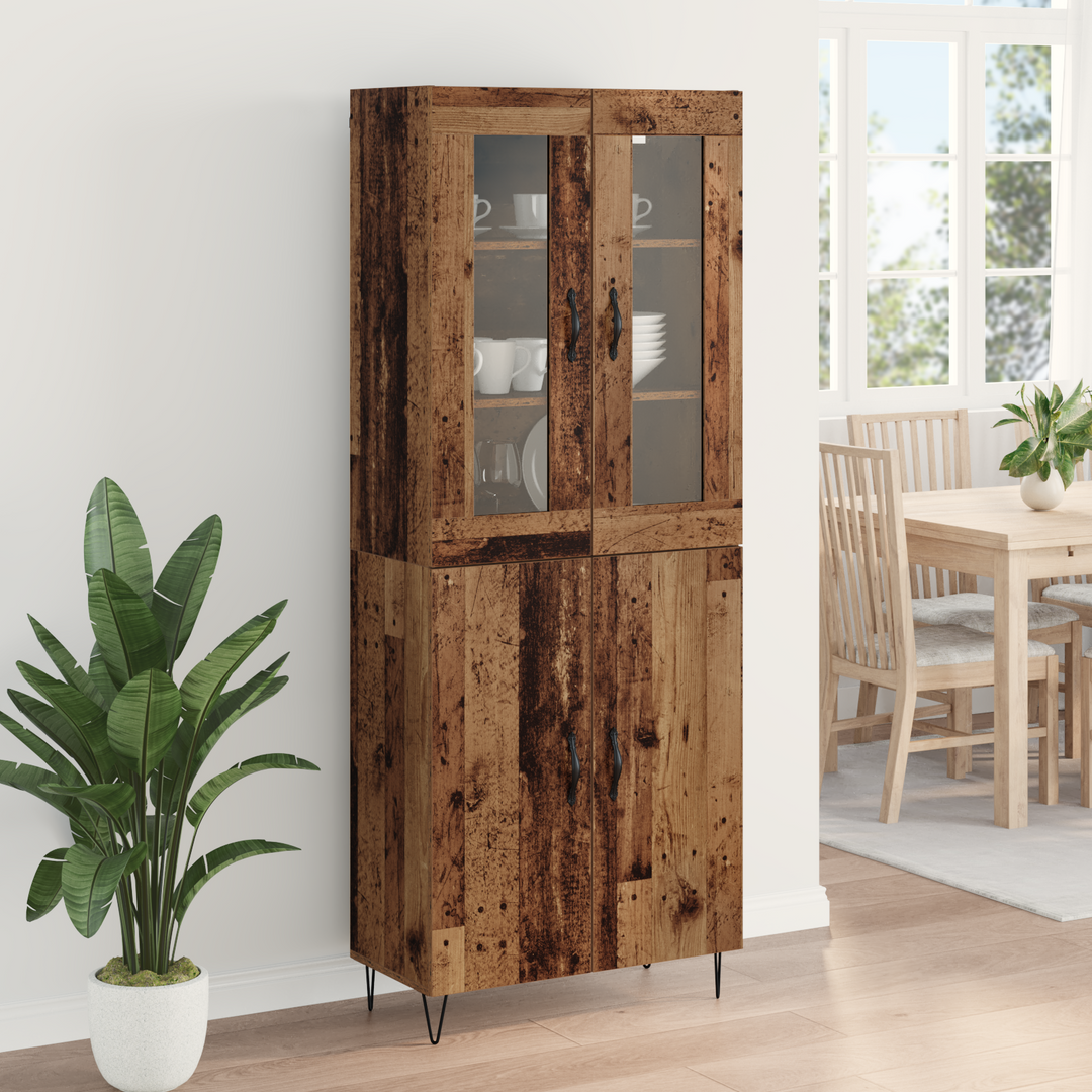 Highboard Gammelt træ 69,5 x 34 x 180 cm Konstrueret træ
