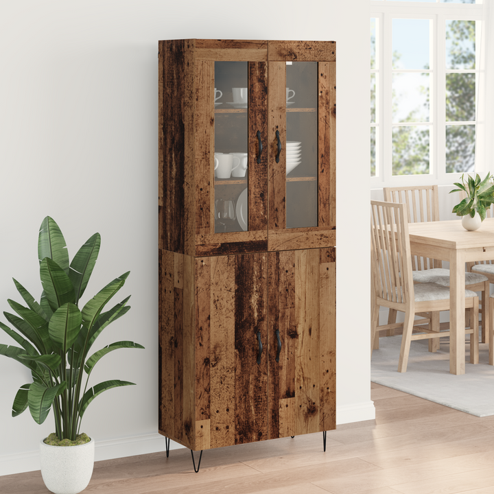 Highboard Gammelt træ 69,5 x 34 x 180 cm Konstrueret træ