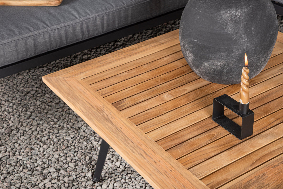 Venture Home Mexico Corner Sofa - Black Alu / Teak