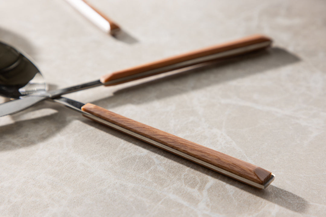 Venture Home Jublie Dining Cutlery Set 24/pcs - Silver/Brown