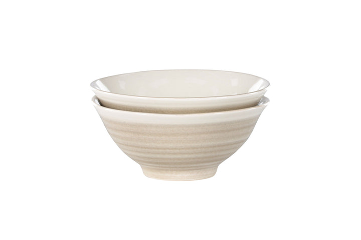 Venture Home Jublie Pasta Bowl 2-pack - Beige - 18*8cm