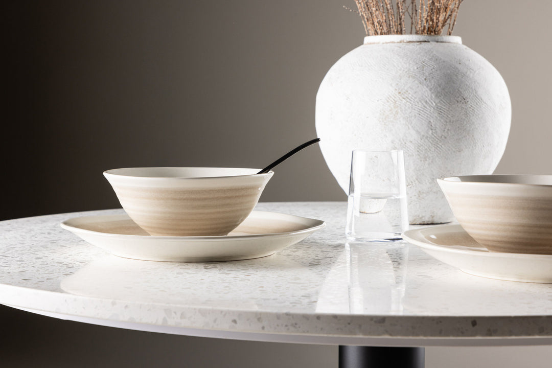 Venture Home Jublie Pasta Bowl 2-pack - Beige - 18*8cm