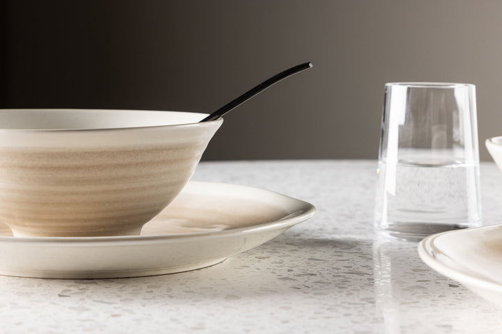 Venture Home Jublie Pasta Bowl 2-pack - Beige - 18*8cm