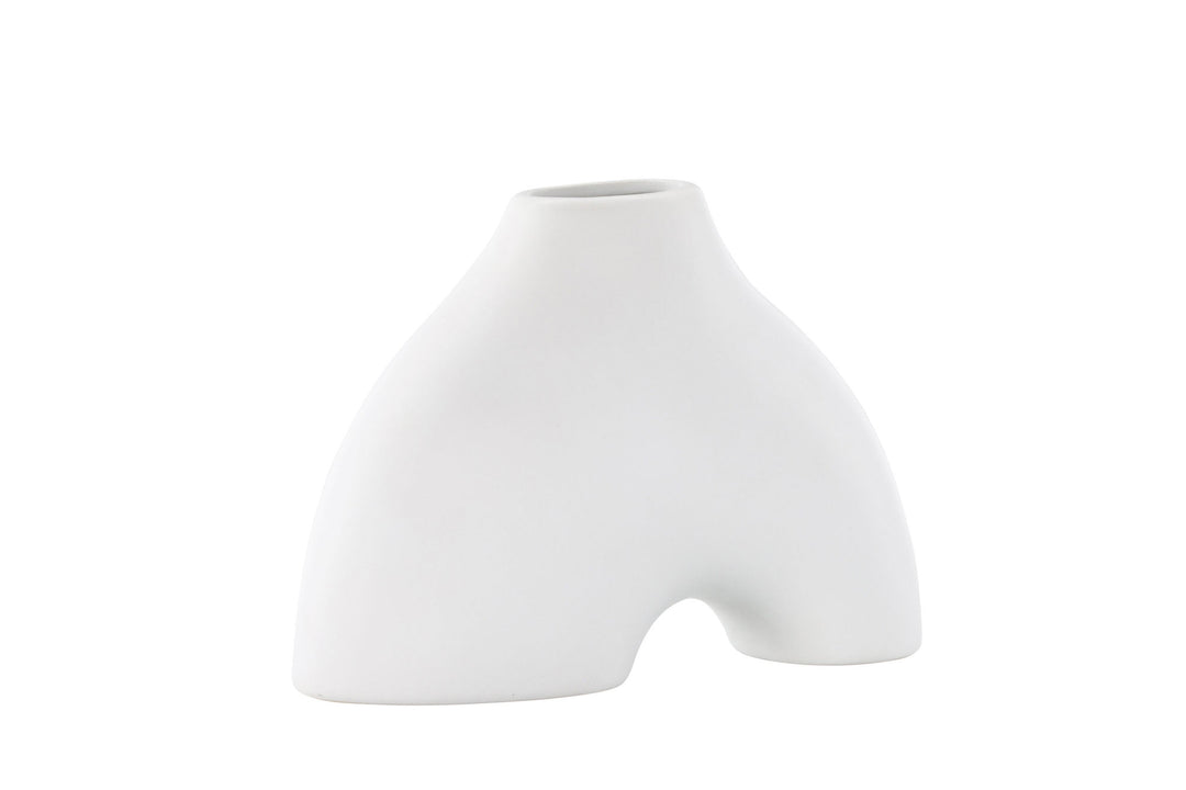 Venture Home Kento Vase - White - 21*8*15Hcm