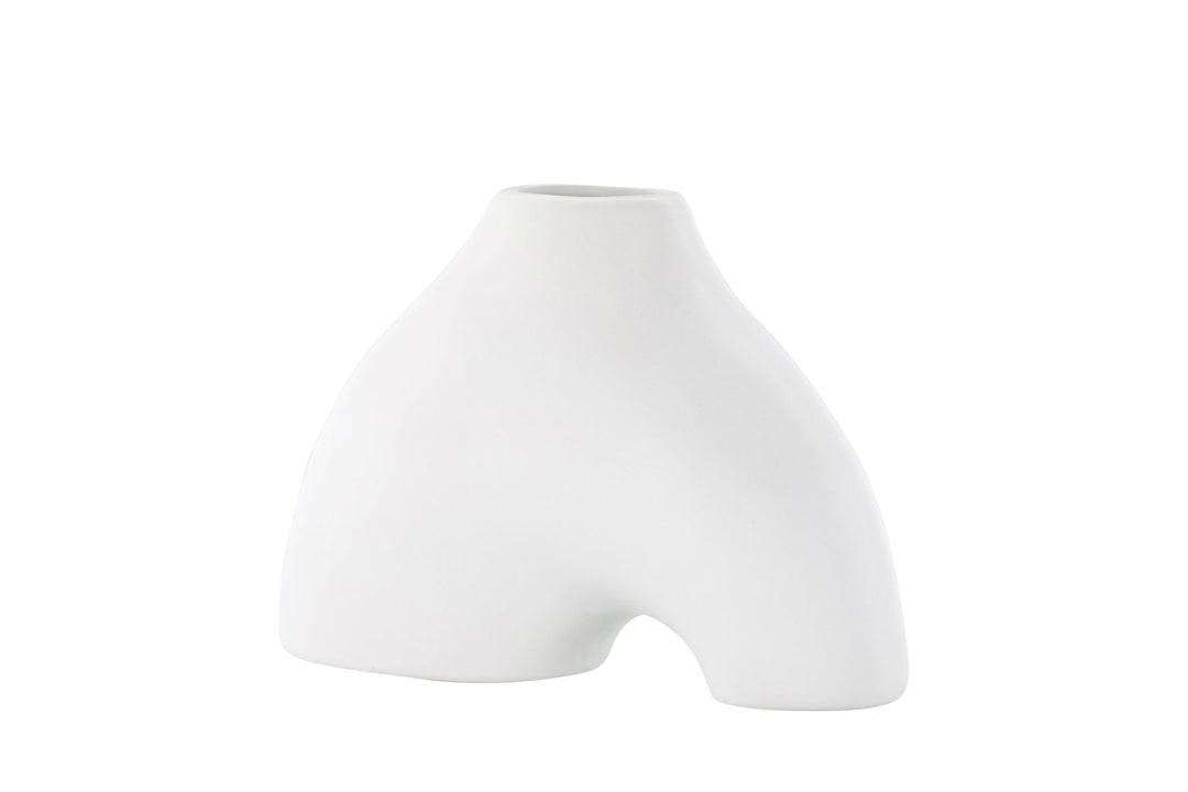 Venture Home Kento Vase - White - 21*8*15Hcm