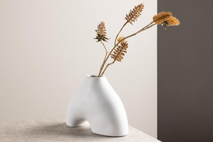 Venture Home Kento Vase - White - 21*8*15Hcm