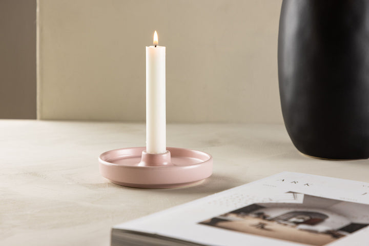 Venture Home Bette Candlestick - Light Pink - W13*H4cm