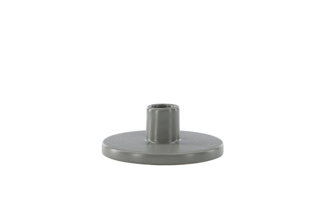 Venture Home Bette Candlestick -  Grey -  W12*H5cm