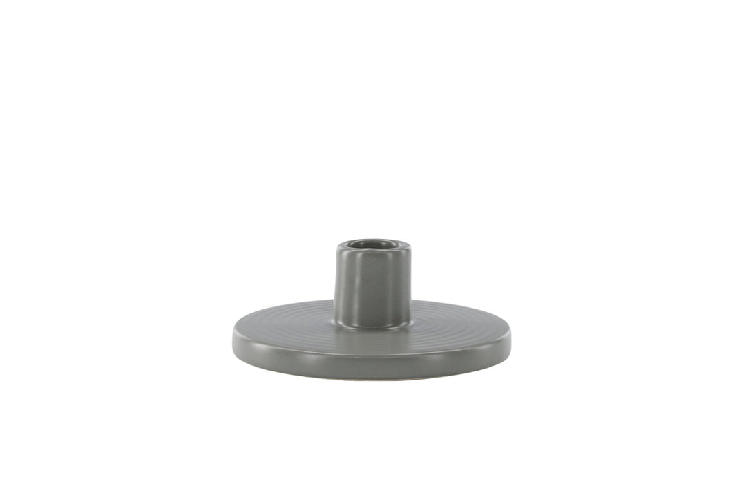Venture Home Bette Candlestick -  Grey -  W12*H5cm