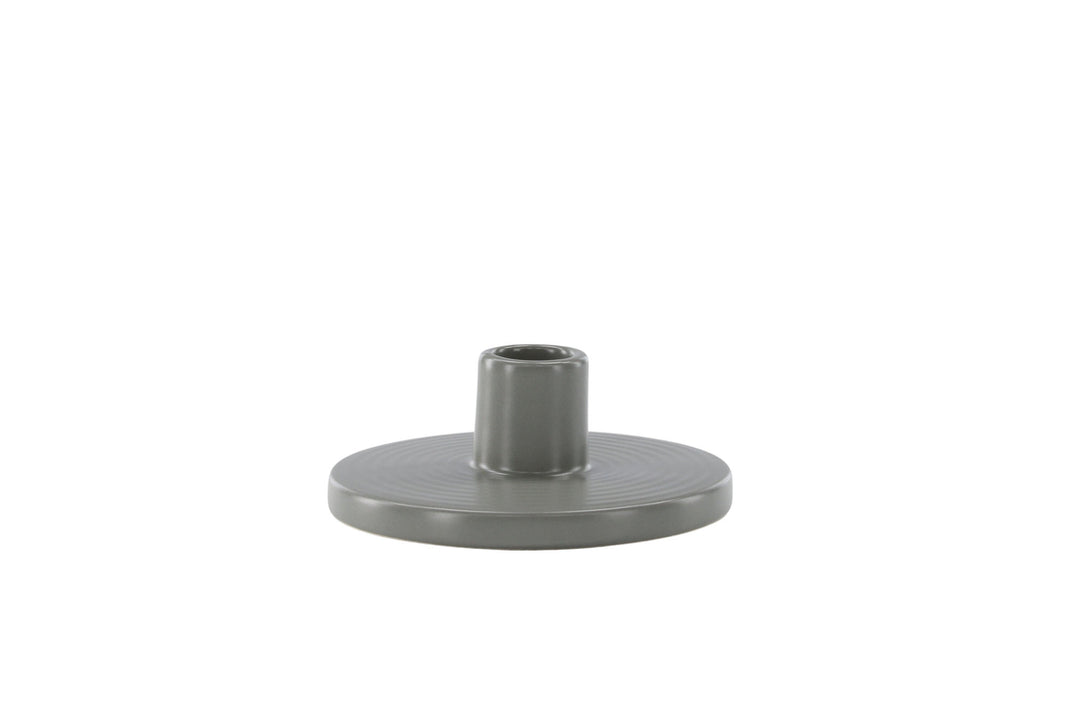 Venture Home Bette Candlestick -  Grey -  W12*H5cm