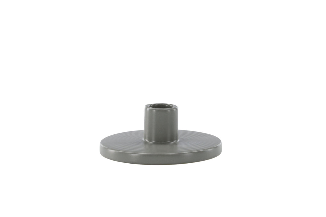 Venture Home Bette Candlestick -  Grey -  W12*H5cm