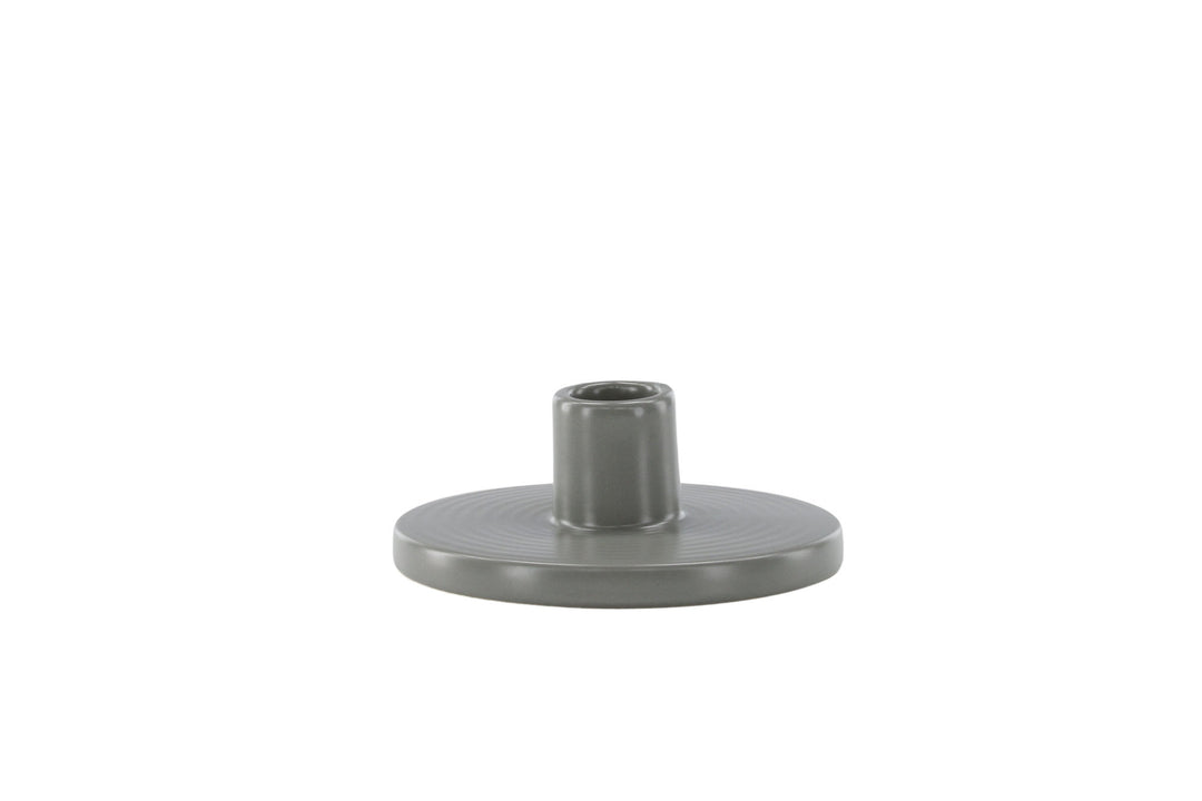 Venture Home Bette Candlestick -  Grey -  W12*H5cm