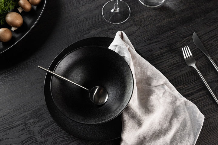 Venture Home Wabi Sabi Bowl 2-pack - Matte Black - 18*8cm