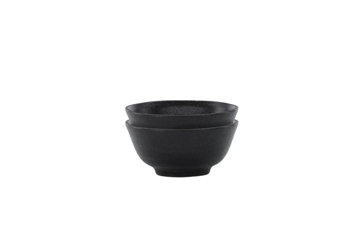 Venture Home Wabi Sabi Bowl 2-pack - Matte Black - 12*6cm