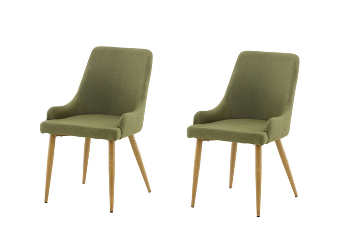 Venture Home Plaza Matstol 2-pack - Ek-Look / Mossgrön