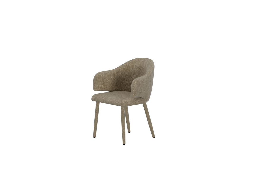 Venture Home Evelin Spisebordsstol 2-pak - Beige Velour / Beige Velour