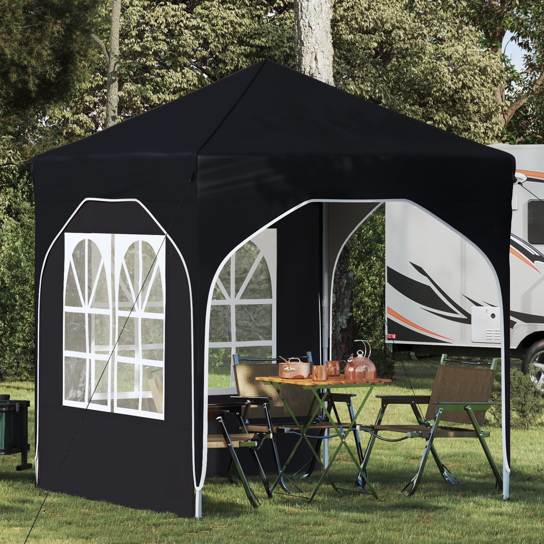 Pop-up Festtelt 192 x 192 x 245 cm Antracit