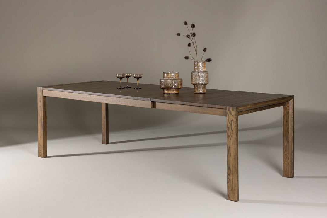 Vind Slider Extention Table - Smoked Oak - 170+40+40cm