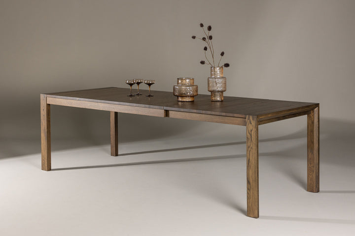Vind Slider Extention Table - Smoked Oak - 170+40+40cm