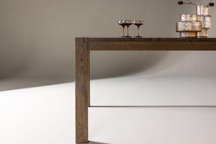 Vind Slider Extention Table - Smoked Oak - 170+40+40cm