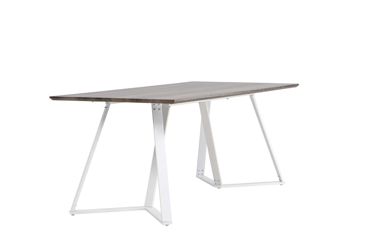 Venture Home Marina Dining Table - Grey "oak" / White Legs
