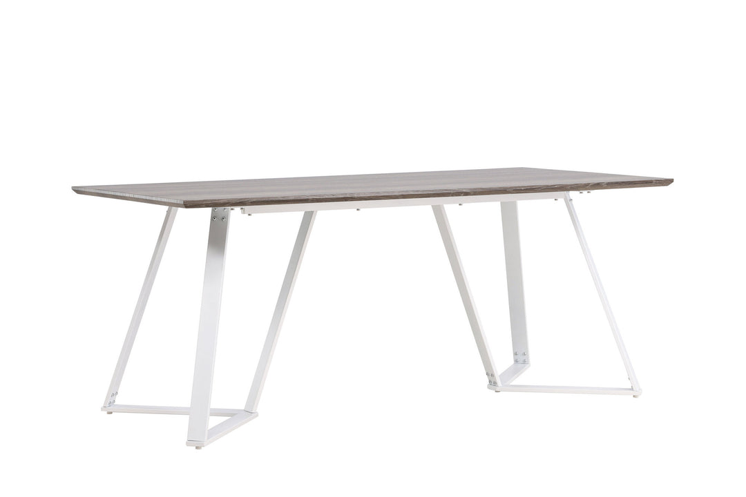 Venture Home Marina Dining Table - Grey "oak" / White Legs