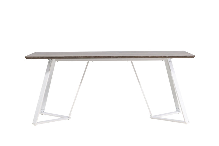 Venture Home Marina Dining Table - Grey "oak" / White Legs