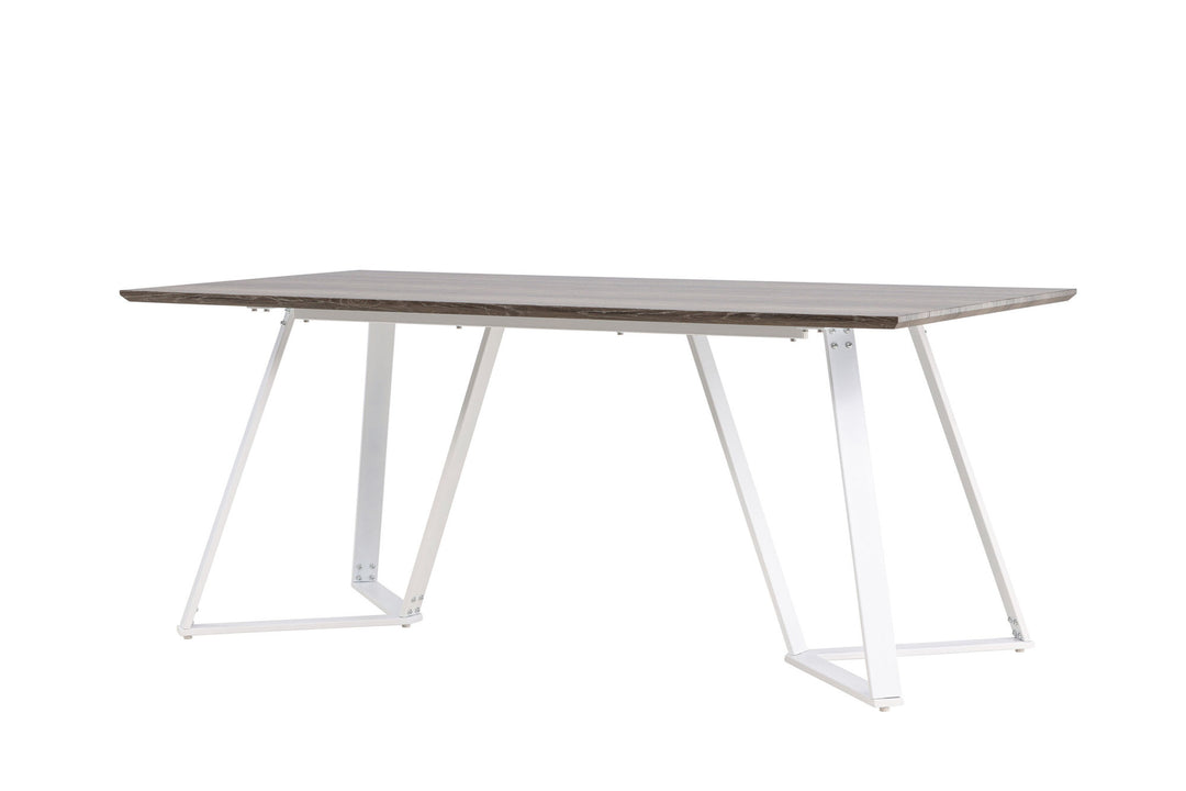 Venture Home Marina Dining Table - Grey "oak" / White Legs