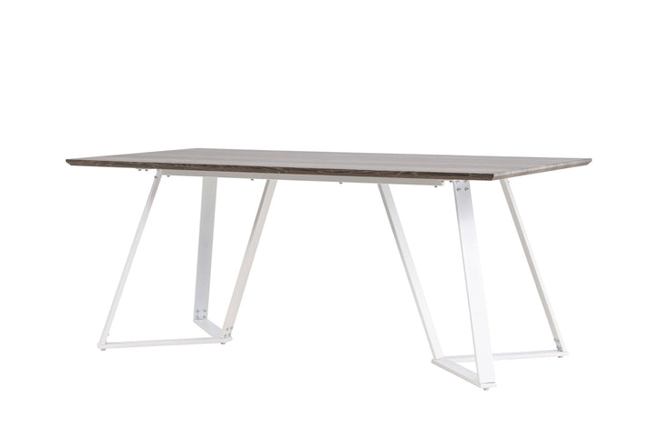 Venture Home Marina Dining Table - Grey "oak" / White Legs