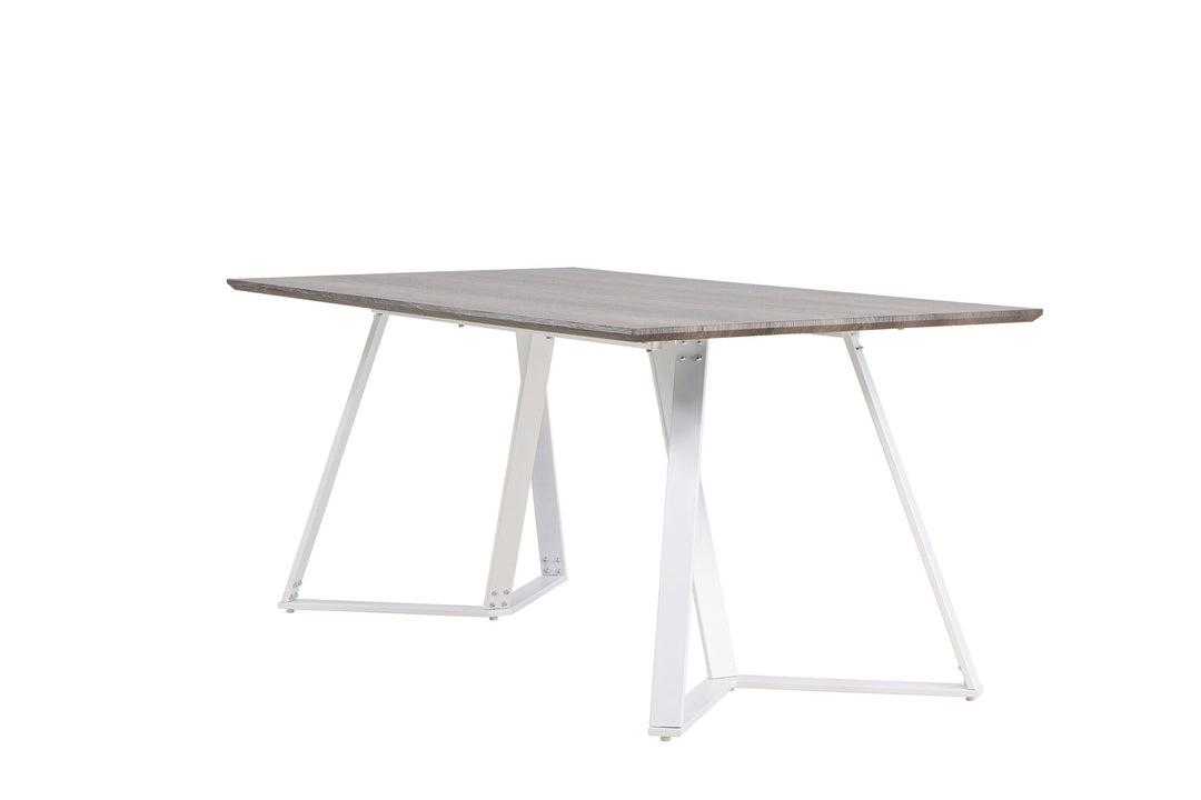 Venture Home Marina Dining Table - Grey "oak" / White Legs