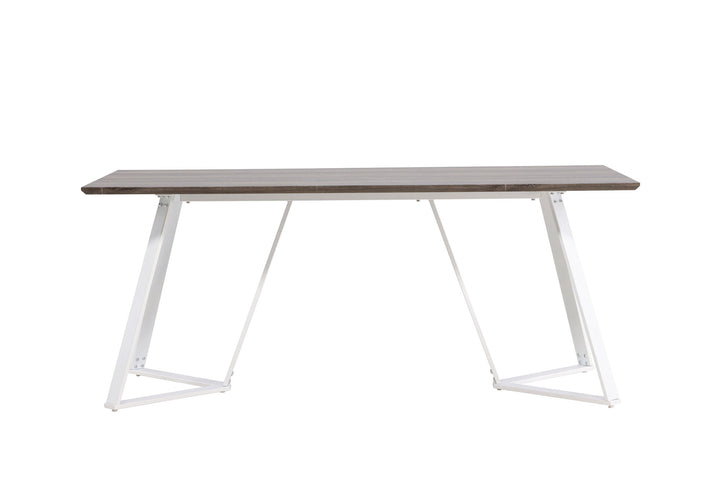 Venture Home Marina Dining Table - Grey "oak" / White Legs