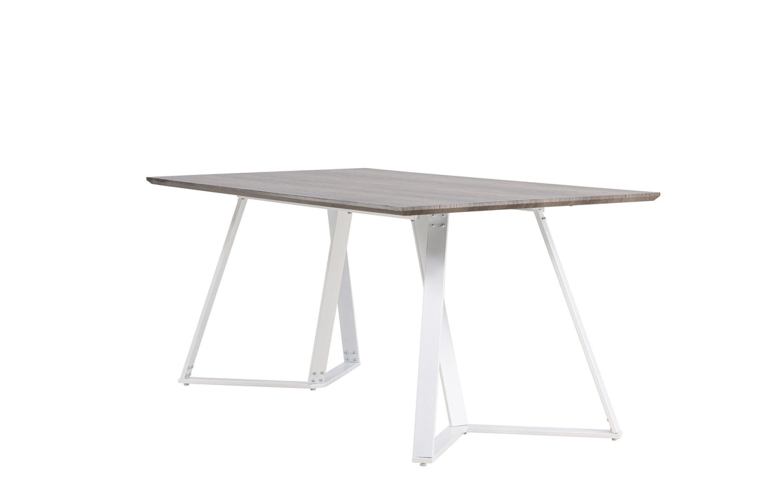 Venture Home Marina Dining Table - Grey "oak" / White Legs