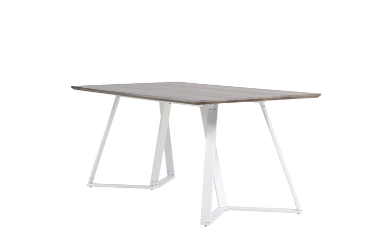 Venture Home Marina Dining Table - Grey "oak" / White Legs
