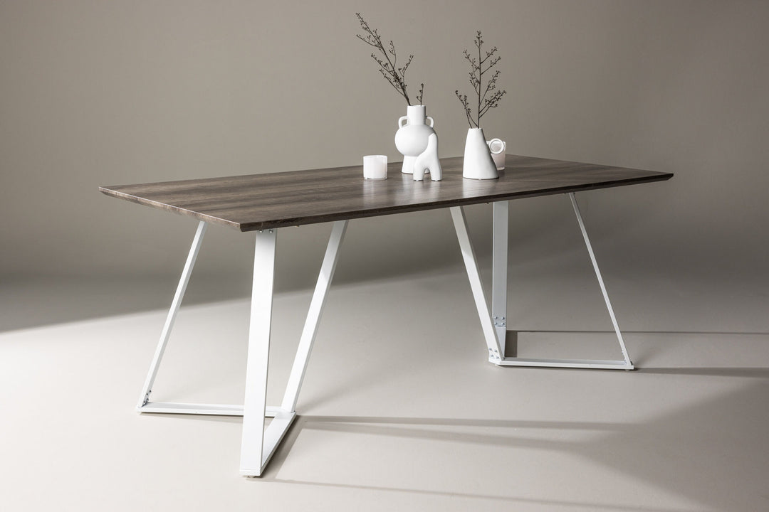 Venture Home Marina Dining Table - Grey "oak" / White Legs