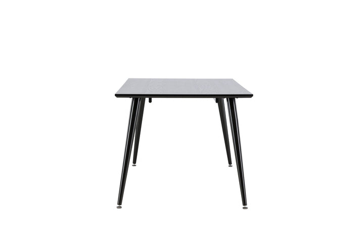 Venture Home Dipp Dining Table - 180*90cm - Black Veneer / all black legs