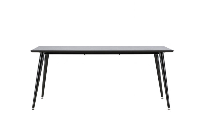 Venture Home Dipp Dining Table - 180*90cm - Black Veneer / all black legs